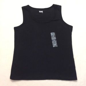 Basic Editions Black Tank Top Size Medium